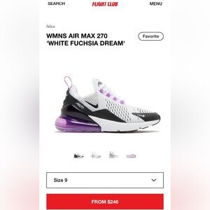 Nike WMNS Air Max 270 — White, Black & Fuchsia Accents